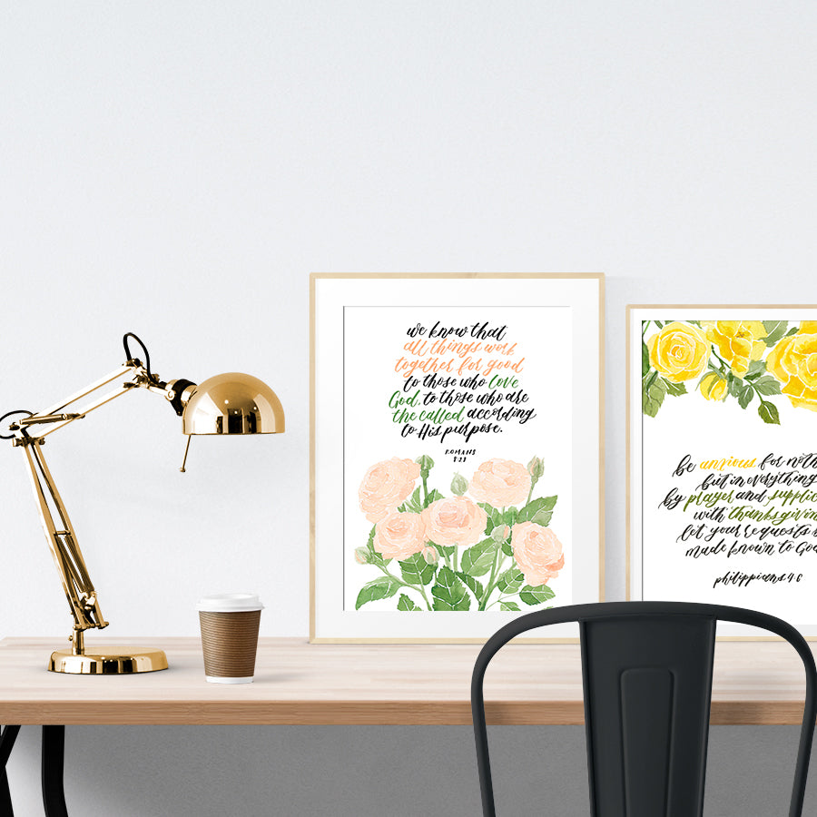All Things Work Together For Good {Poster} - Posters by Flowering Words, The Commandment Co