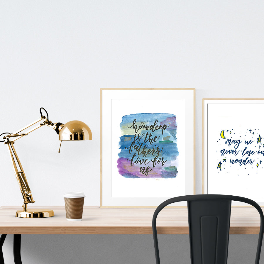 The Father's Love For Us {Poster} - Posters by Deep Grace Inspo, The Commandment Co , Singapore Christian gifts shop