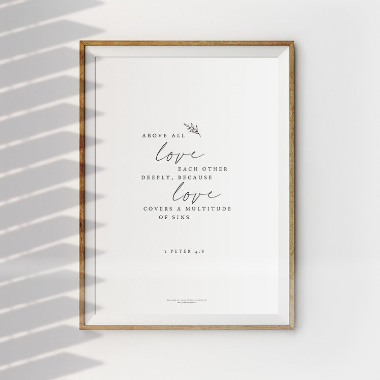 Love Each Other Deeply {Poster}