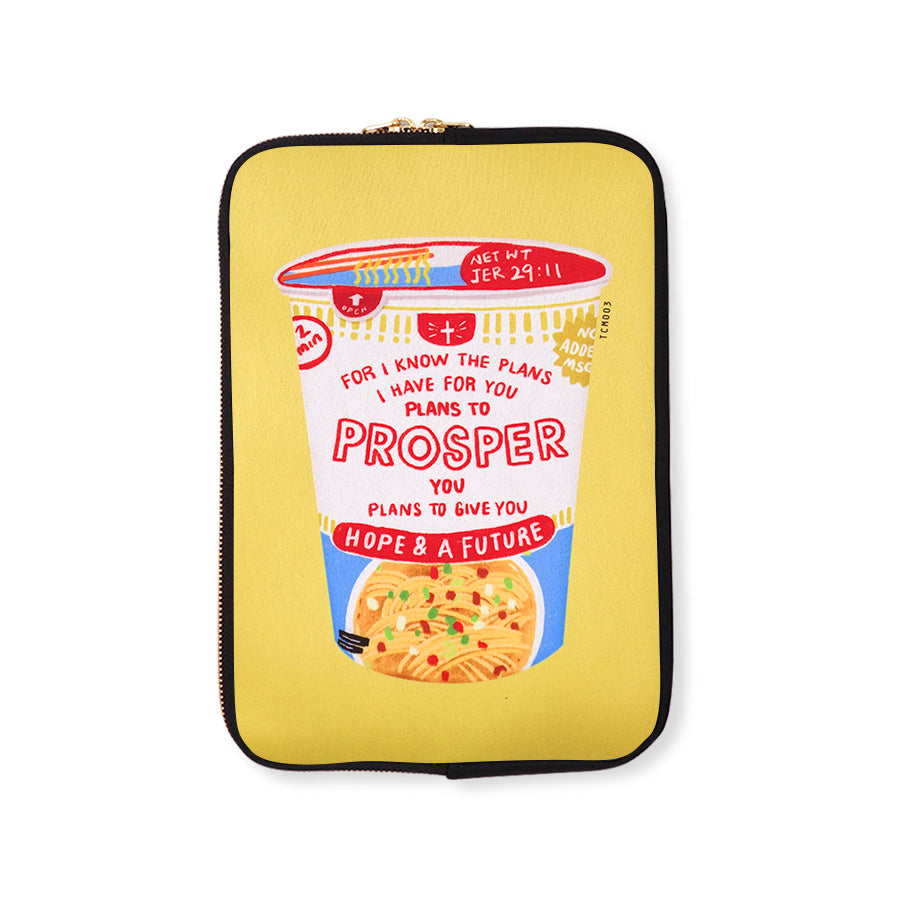 Cup Noodle Prosper | Laptop Sleeve {LOVE SUPERMARKET} - Laptop Sleeve by The Commandment Co, The Commandment Co , Singapore Christian gifts shop