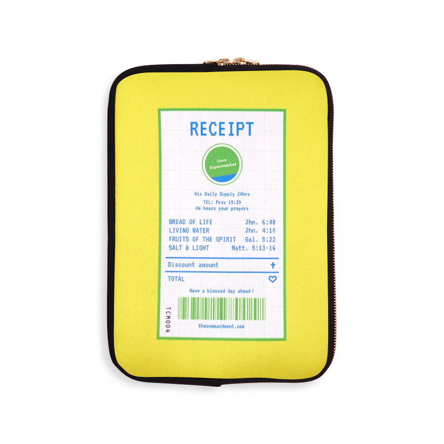 Wholesome Bread | Laptop Sleeve {LOVE SUPERMARKET} - Laptop Sleeve by The Commandment Co, The Commandment Co , Singapore Christian gifts shop