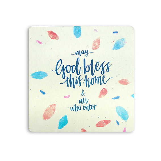 May God Bless This Home {Coasters} - coasters by The Commandment Co, The Commandment Co , Singapore Christian gifts shop