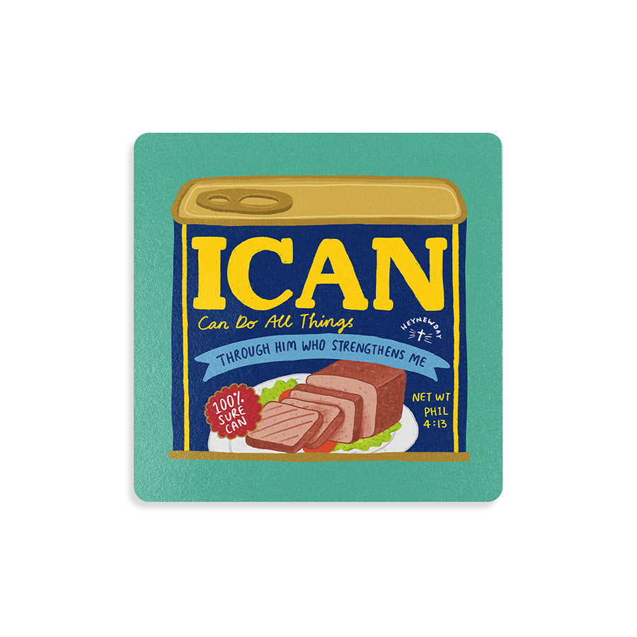 I Can Luncheon Meat | Coasters {LOVE SUPERMARKET} - coasters by The Commandment Co, The Commandment Co , Singapore Christian gifts shop