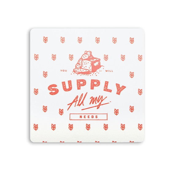 Supply (Bread) {Coasters} - coasters by The Commandment Co, The Commandment Co , Singapore Christian gifts shop