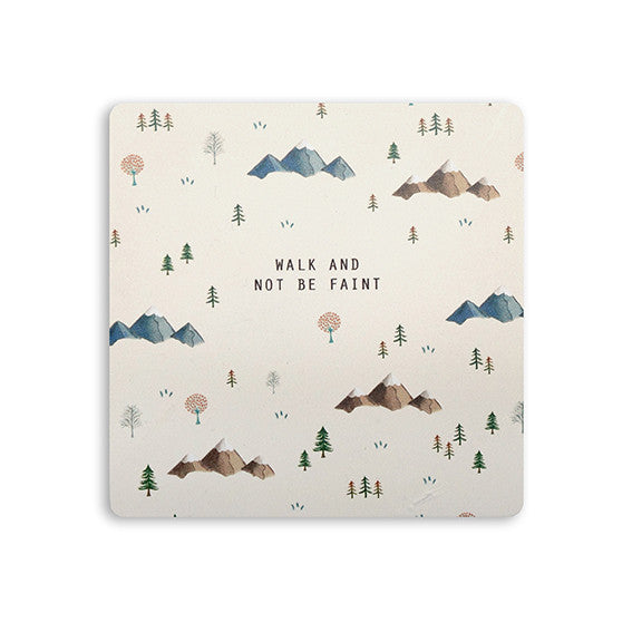 Walk and not be Faint (HND) {Coasters} - coasters by The Commandment Co, The Commandment Co , Singapore Christian gifts shop