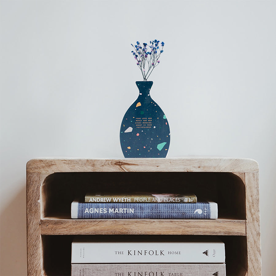 Your Love and Mercy are New Every Morning {Wooden Vase} - by The Commandment Co, The Commandment Co , Singapore Christian gifts shop