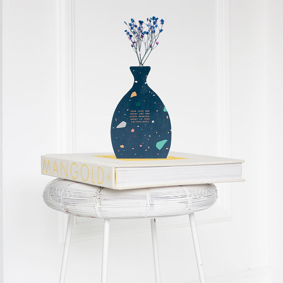 Your Love and Mercy are New Every Morning {Wooden Vase} - by The Commandment Co, The Commandment Co , Singapore Christian gifts shop