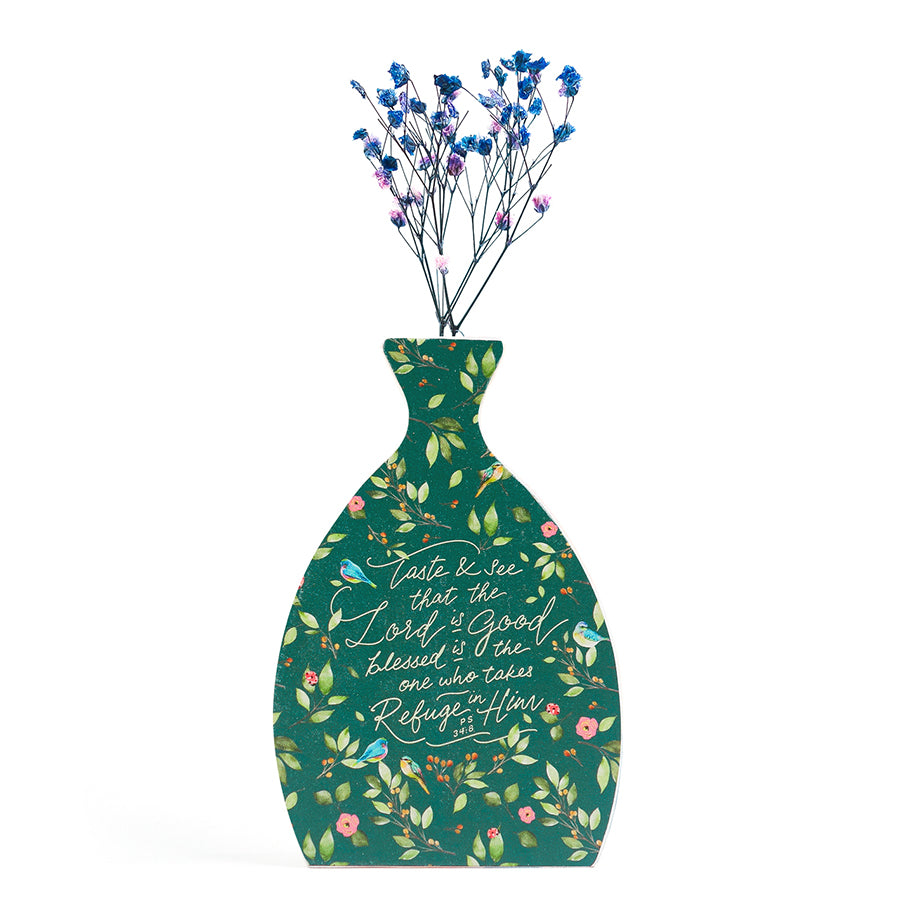 Taste and See that the Lord is Good {Wooden Vase} - by The Commandment Co, The Commandment Co , Singapore Christian gifts shop
