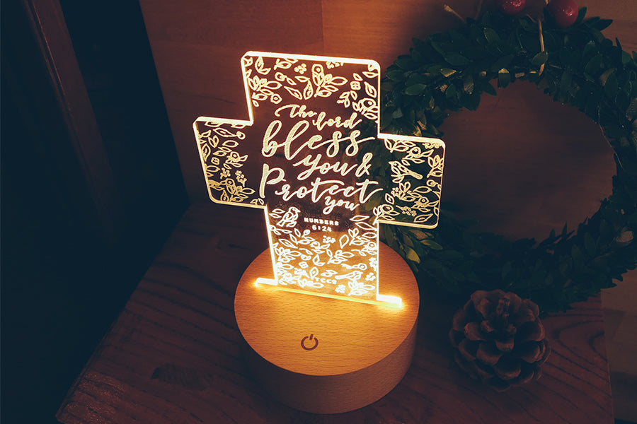 When You Go Through Deep Waters I Will Be With You {Night Light} - Night Light by The Commandment, The Commandment Co , Singapore Christian gifts shop