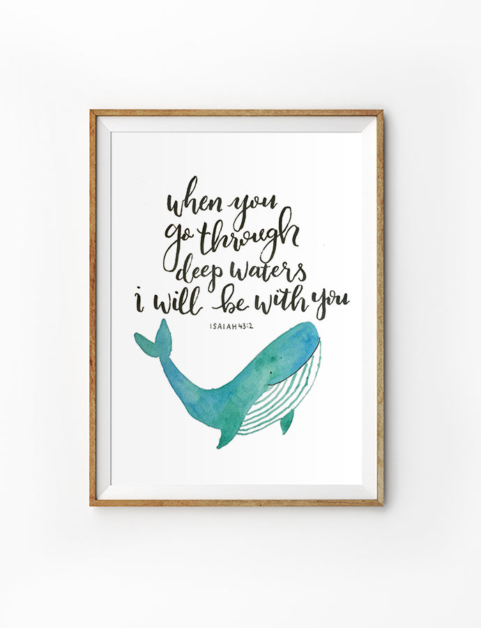 I Will Be With You {Poster} - Posters by P.Paints, The Commandment Co , Singapore Christian gifts shop