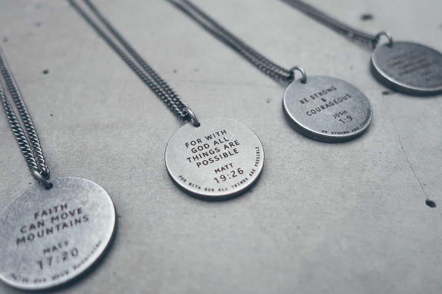 Gunmetal Round Necklace - Accessories by The Commandment Co, The Commandment Co , Singapore Christian gifts shop