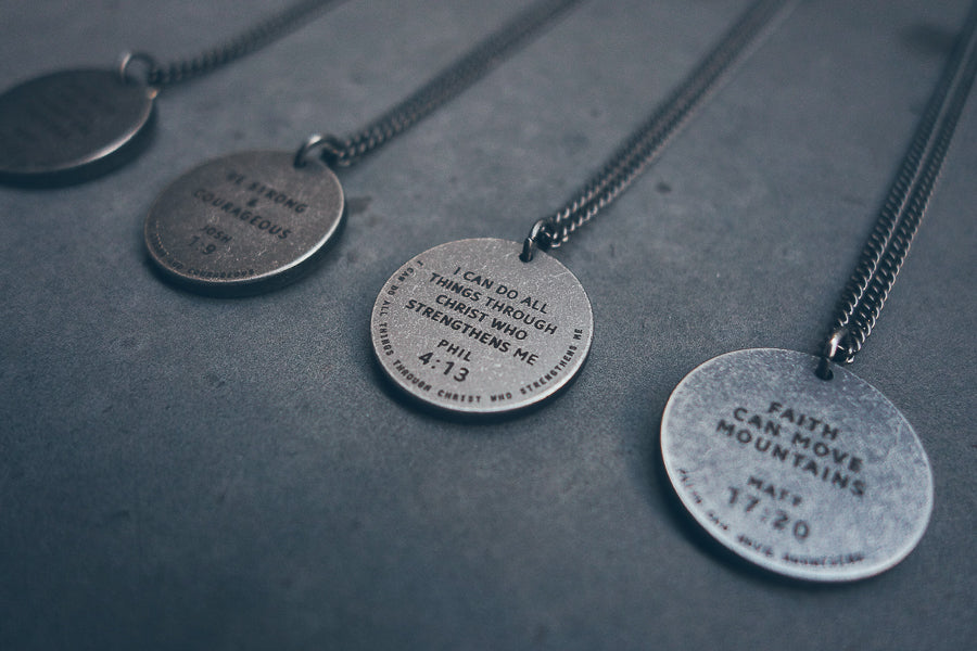 Gunmetal Round Necklace - Accessories by The Commandment Co, The Commandment Co , Singapore Christian gifts shop