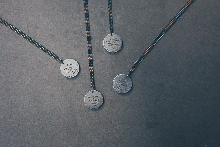 Gunmetal Round Necklace - Accessories by The Commandment Co, The Commandment Co , Singapore Christian gifts shop