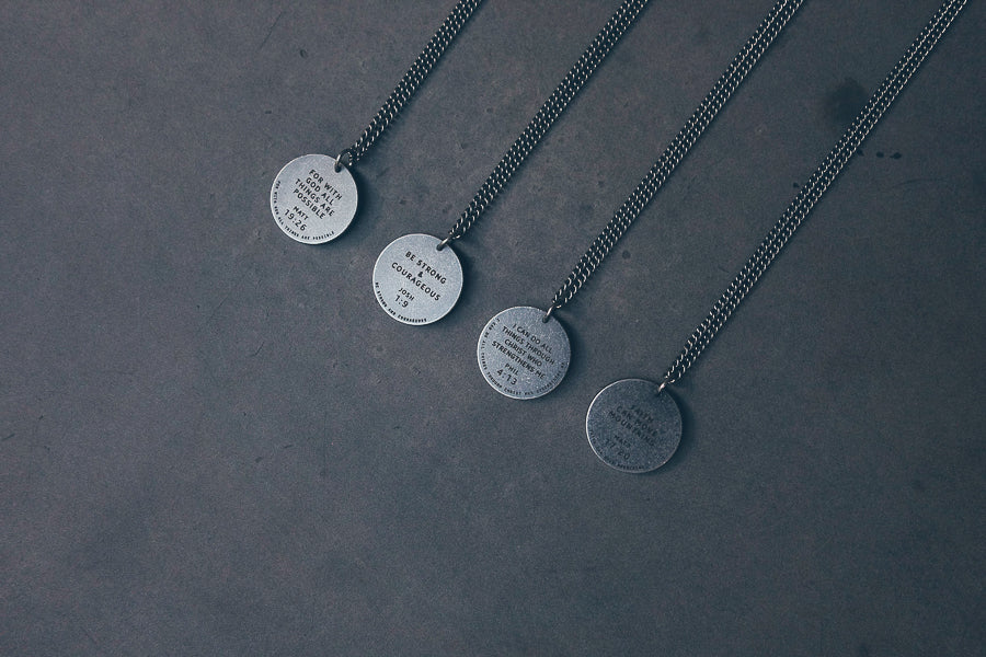 Gunmetal Round Necklace - Accessories by The Commandment Co, The Commandment Co , Singapore Christian gifts shop