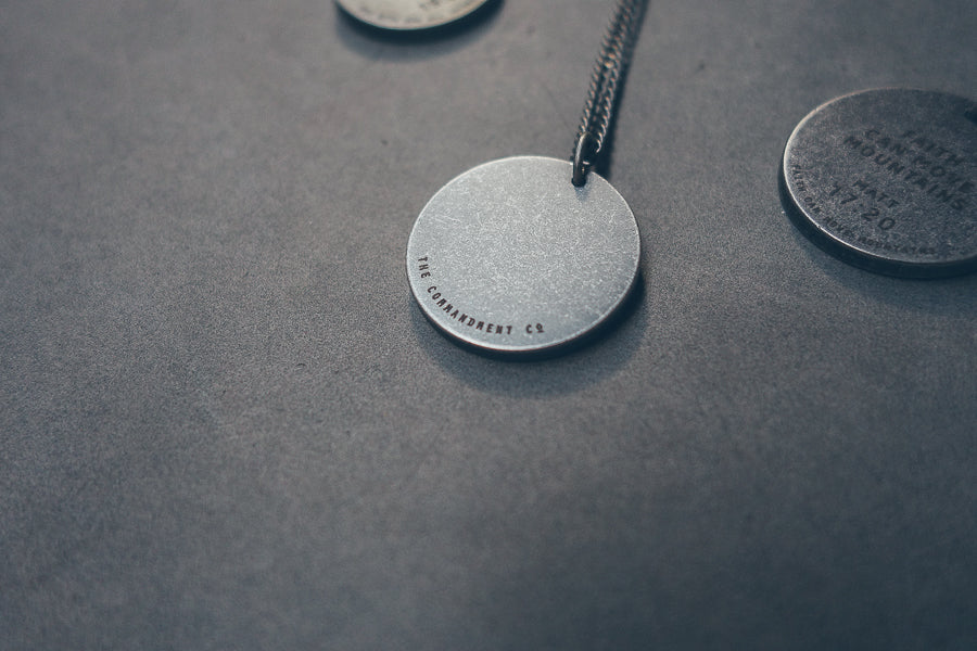 Gunmetal Round Necklace - Accessories by The Commandment Co, The Commandment Co , Singapore Christian gifts shop