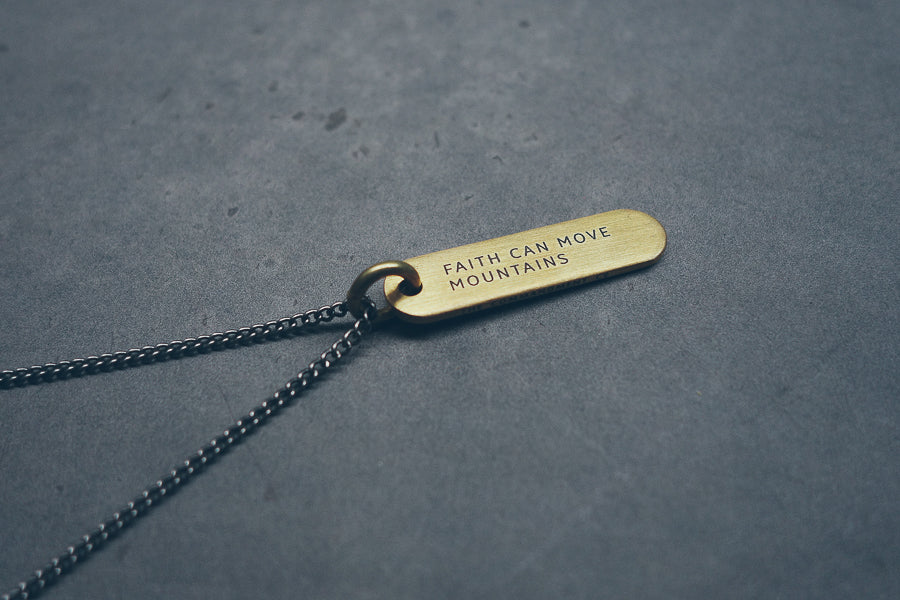 Brass Bar Necklace - Accessories by The Commandment Co, The Commandment Co , Singapore Christian gifts shop