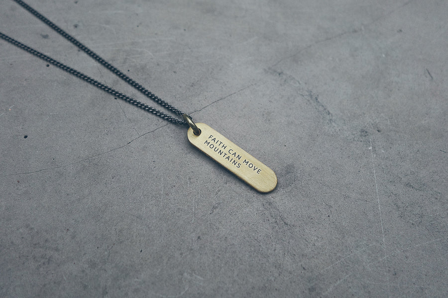 Brass Bar Necklace - Accessories by The Commandment Co, The Commandment Co , Singapore Christian gifts shop