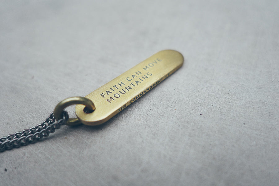 Brass Bar Necklace - Accessories by The Commandment Co, The Commandment Co , Singapore Christian gifts shop