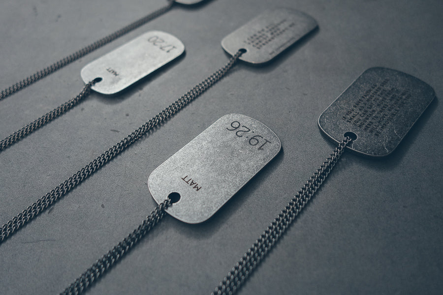 Gunmetal Dog Tag Necklace - Accessories by The Commandment Co, The Commandment Co , Singapore Christian gifts shop