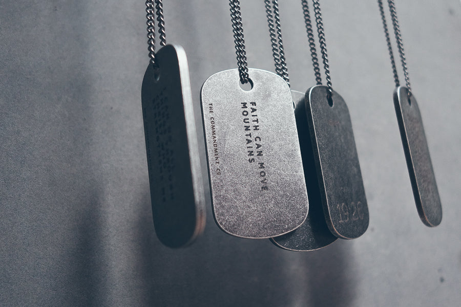 Gunmetal Dog Tag Necklace - Accessories by The Commandment Co, The Commandment Co , Singapore Christian gifts shop