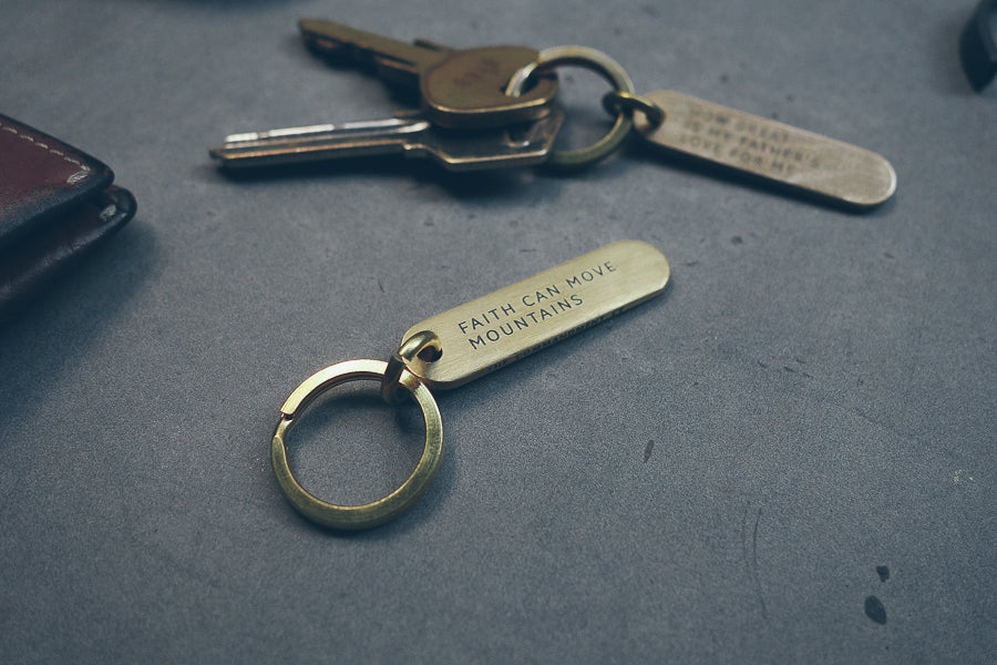 Classic Bar Brass Keychain - Keychain by The Commandment, The Commandment Co , Singapore Christian gifts shop