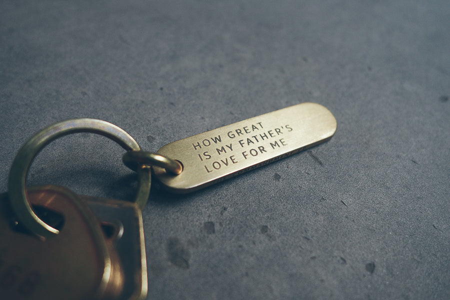 Classic Bar Brass Keychain - Keychain by The Commandment, The Commandment Co , Singapore Christian gifts shop