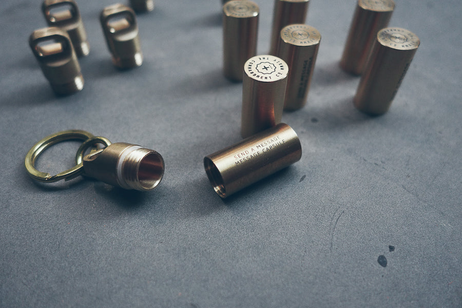 Mini Capsule Brass Keychain - Keychain by The Commandment, The Commandment Co , Singapore Christian gifts shop