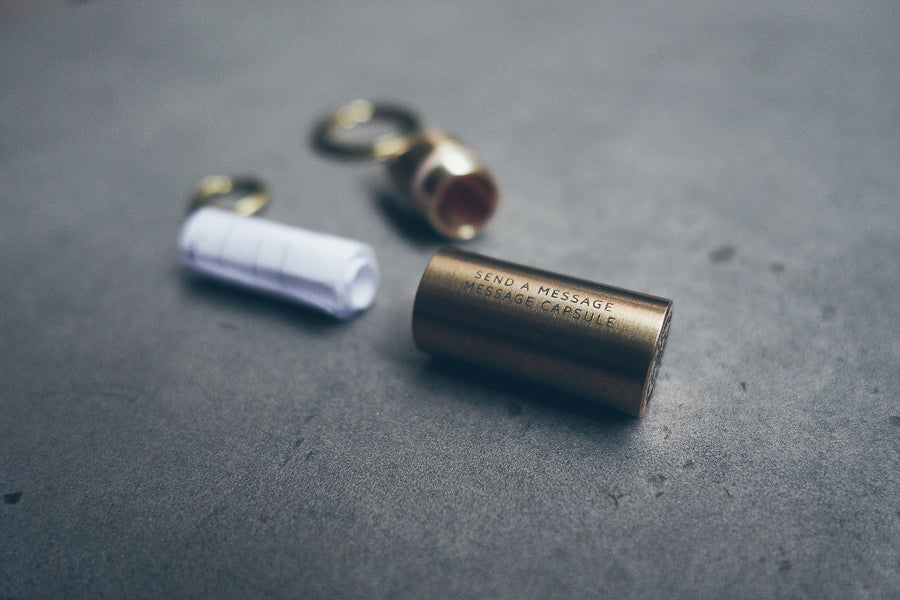 Mini Capsule Brass Keychain - Keychain by The Commandment, The Commandment Co , Singapore Christian gifts shop