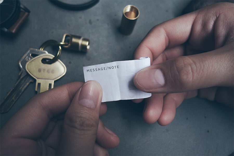 Mini Capsule Brass Keychain - Keychain by The Commandment, The Commandment Co , Singapore Christian gifts shop