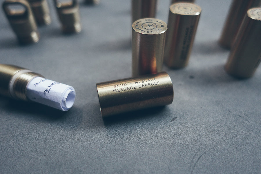 Mini Capsule Brass Keychain - Keychain by The Commandment, The Commandment Co , Singapore Christian gifts shop