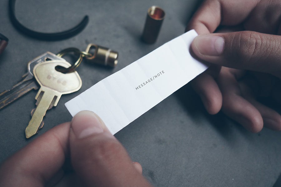 Mini Capsule Brass Keychain - Keychain by The Commandment, The Commandment Co , Singapore Christian gifts shop