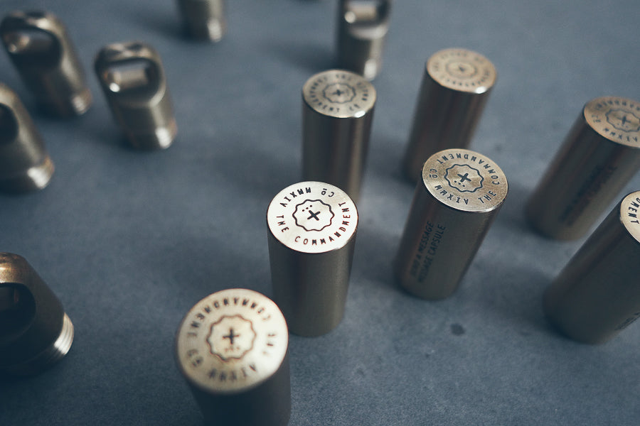 Mini Capsule Brass Keychain - Keychain by The Commandment, The Commandment Co , Singapore Christian gifts shop