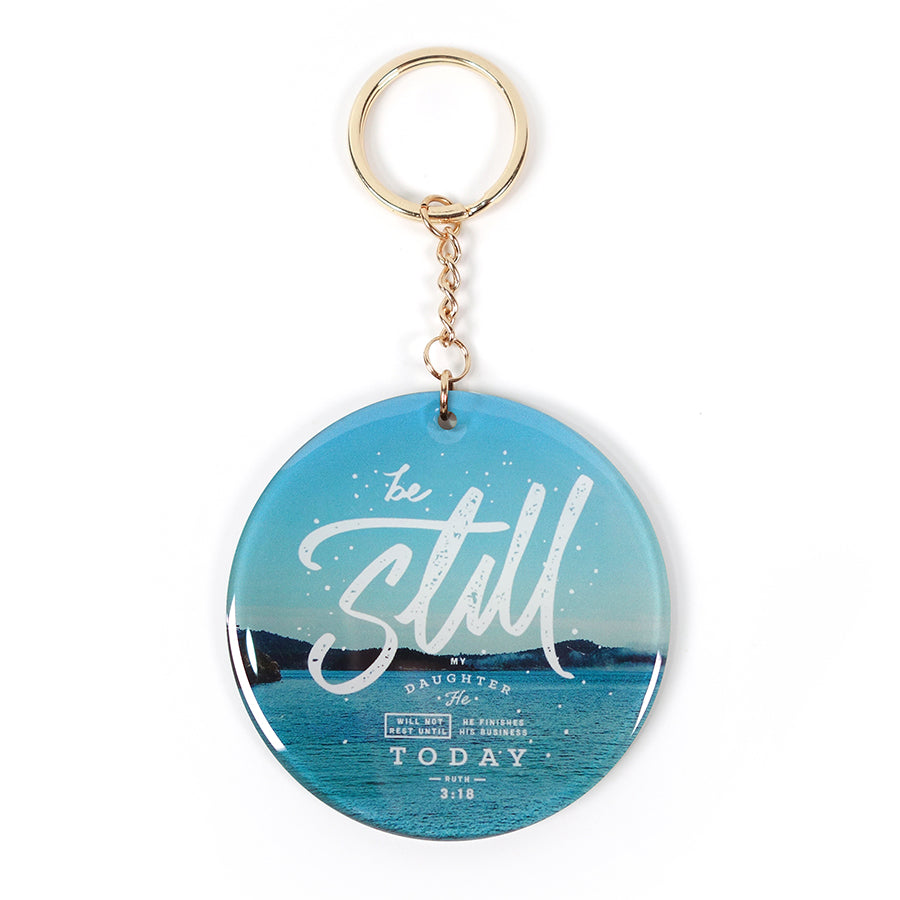 Be Still My Daughter {Keychain & Car Charm} - Keychain by The Commandment, The Commandment Co
