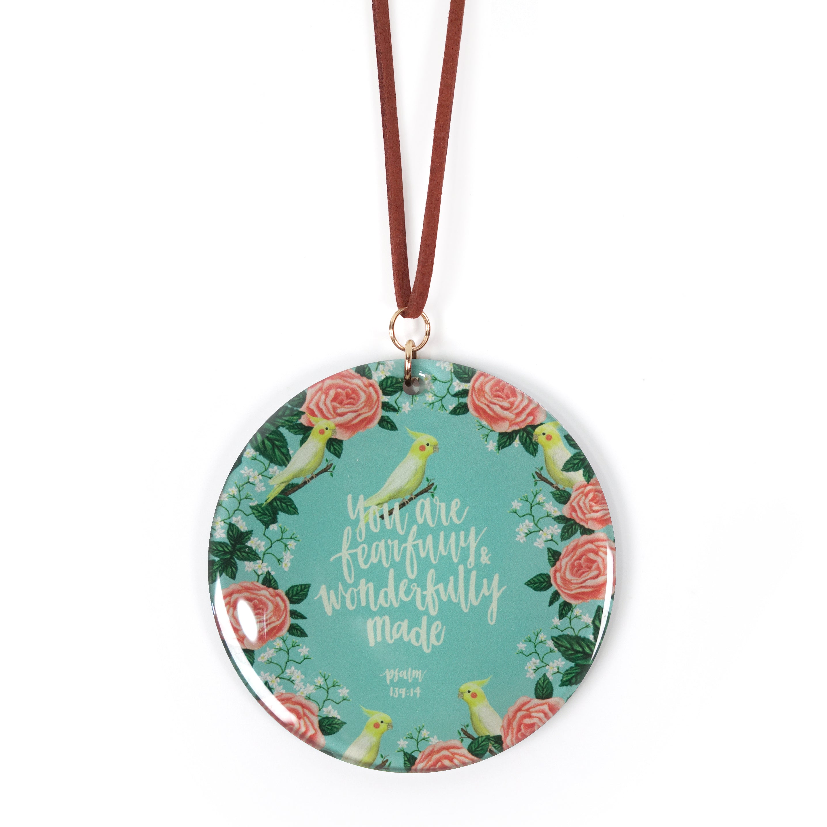 You Are Fearfully And Wonderfully Made {Keychain & Car Charm} - Keychain by The Commandment, The Commandment Co