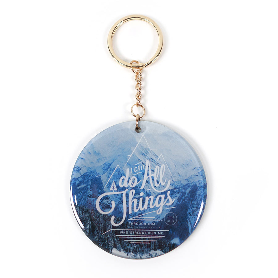 I Can Do All Things Through Him Who Strengthens Me {Keychain & Car Charm} - Keychain by The Commandment, The Commandment Co