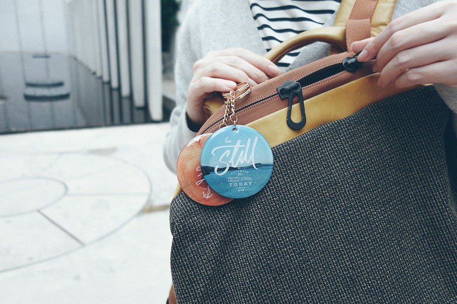 Your Grace Is Sufficient For Me {Keychain & Car Charm} - Keychain by The Commandment, The Commandment Co