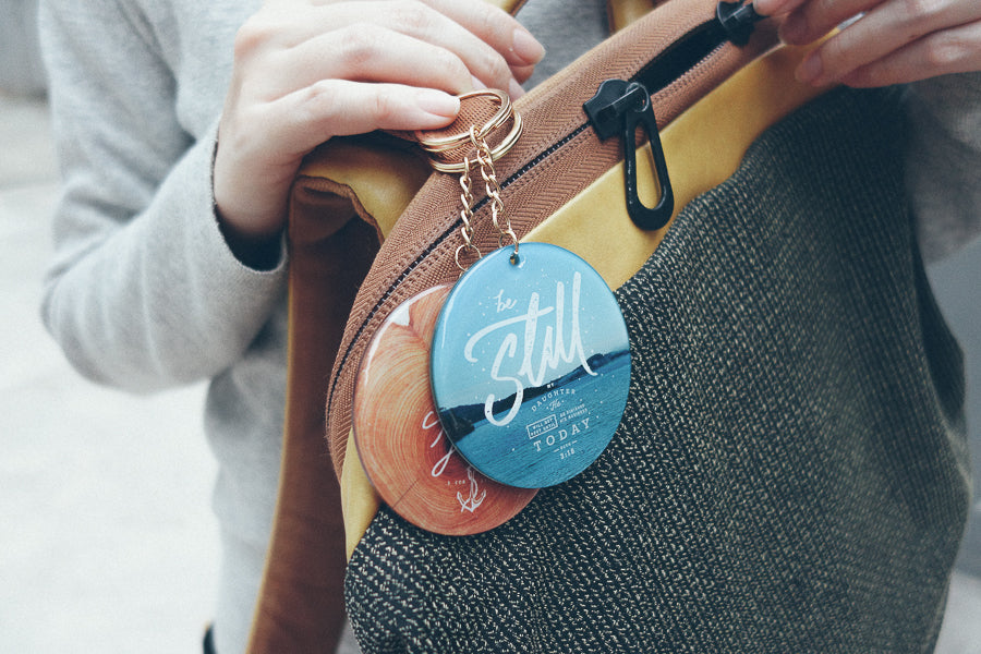 Your Grace Is Sufficient For Me {Keychain & Car Charm} - Keychain by The Commandment, The Commandment Co
