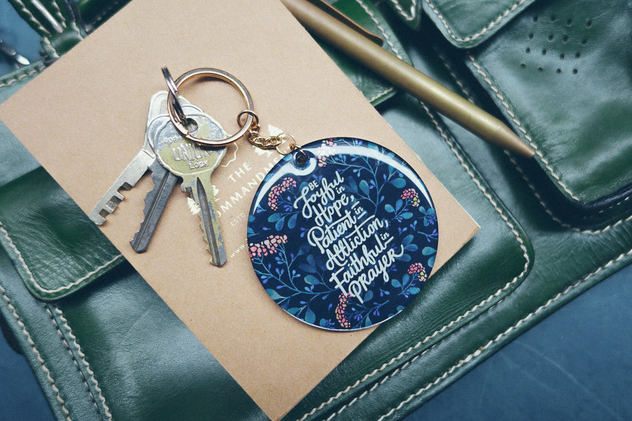 Rejoice And Be Glad {Keychain & Car Charm} - Keychain by The Commandment, The Commandment Co