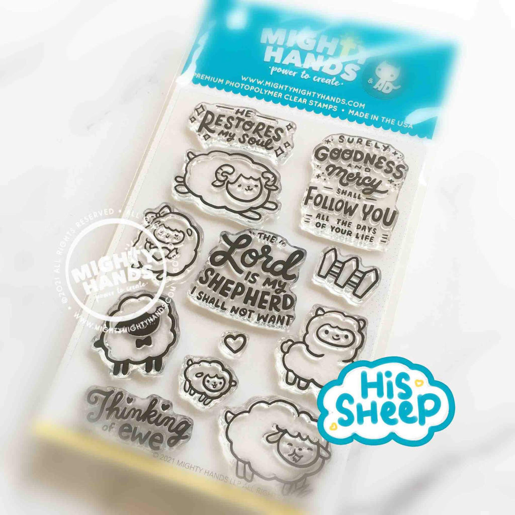 His Sheep {Stamp} - Stamps by Mighty Hands, The Commandment Co , Singapore Christian gifts shop