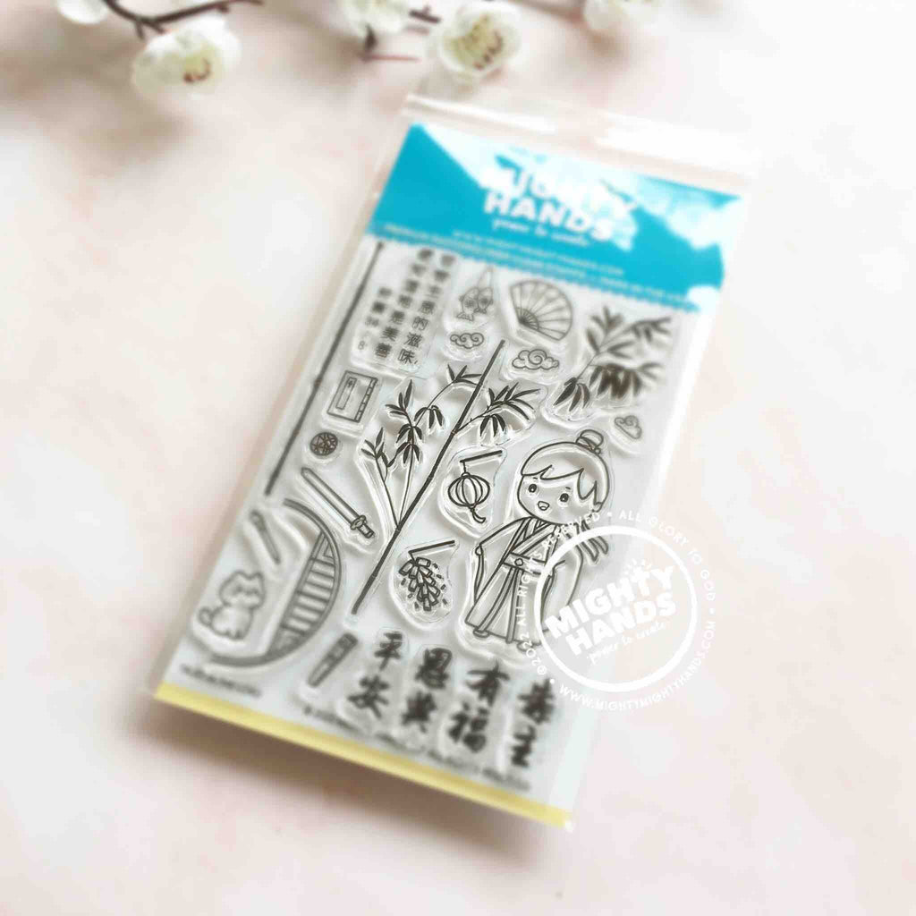 clear stamping acrylic with Chinese New Year design