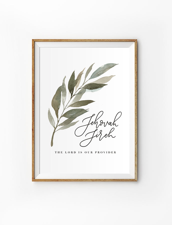 Jehovah Jireh {Poster} - Posters by Hannah Letters, The Commandment Co , Singapore Christian gifts shop