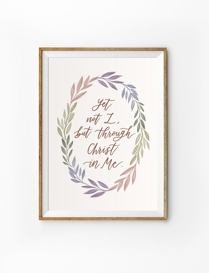 Through Christ in Me {Poster}
