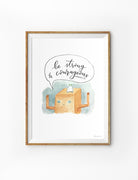 Be Strong And Courageous {Poster} - Posters by P.Paints, The Commandment Co , Singapore Christian gifts shop