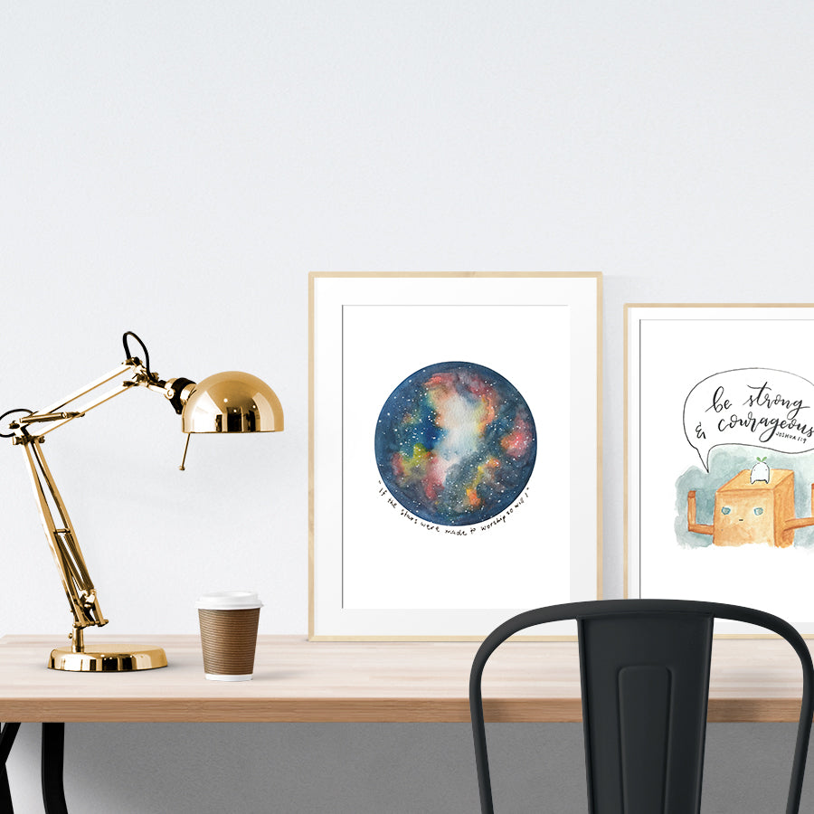 If The Stars Were Made To Worship {Poster} - Posters by P.Paints, The Commandment Co , Singapore Christian gifts shop
