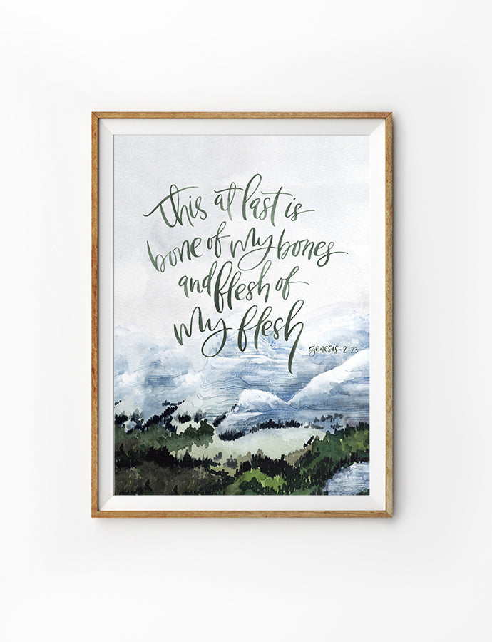 Bone Of My Bones {Poster} - Posters by Salt Stains Shop, The Commandment Co