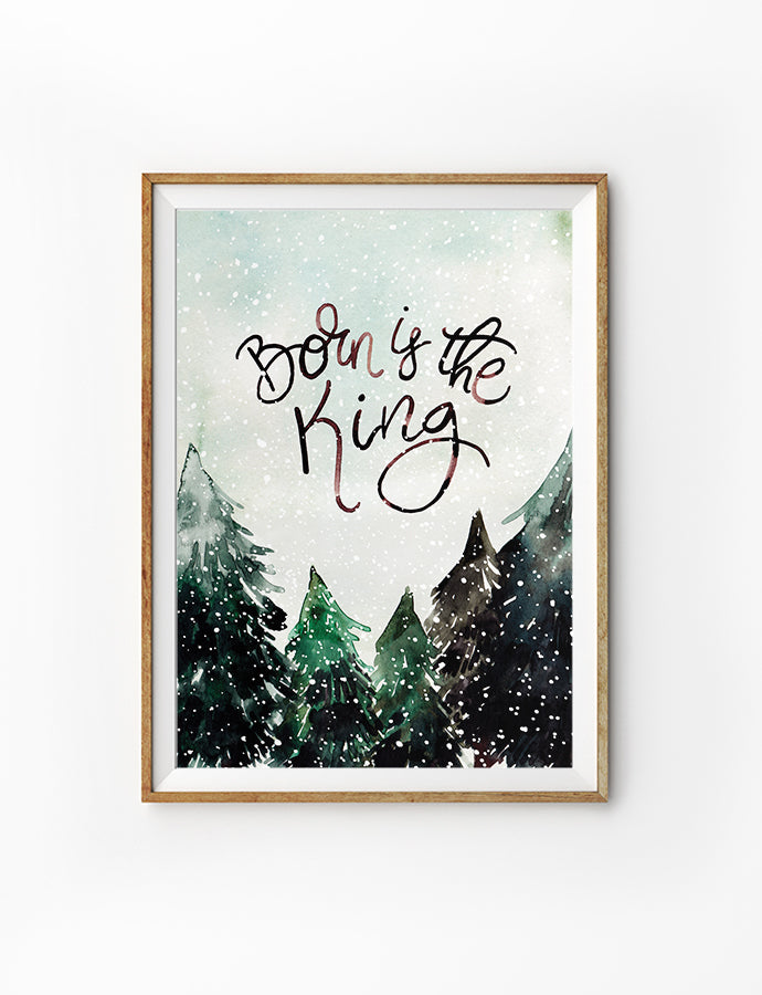 Born Is The King {Poster} - Posters by Salt Stains Shop, The Commandment Co