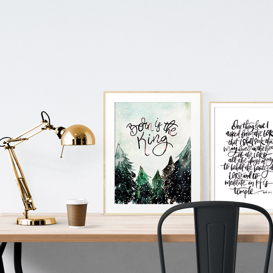 Born Is The King {Poster} - Posters by Salt Stains Shop, The Commandment Co