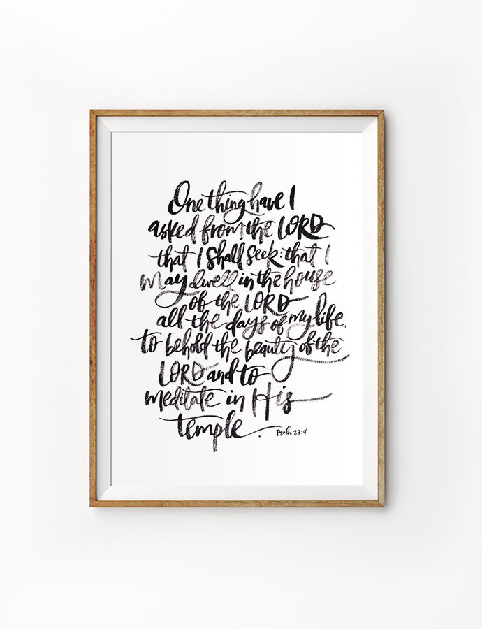 Dwell In The House Of The Lord {Poster} - Posters by Salt Stains Shop, The Commandment Co