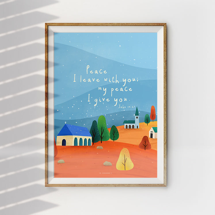 My Peace I Give You {Poster} - Posters by The Commandment Co, The Commandment Co , Singapore Christian gifts shop