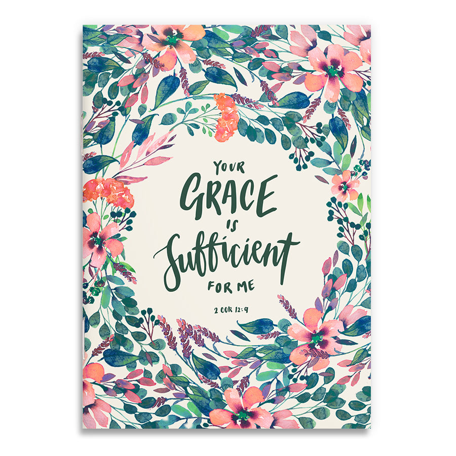 Grace Is Sufficient {A6 Notebook} - Notebooks by The Commandment Co, The Commandment Co , Singapore Christian gifts shop